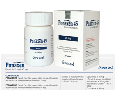 普纳替尼/帕纳替尼(PONATINIB/PONATIP)具有哪方面的疗效？